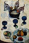 Paul Gauguin Famous Paintings - Still Life with Three Puppies